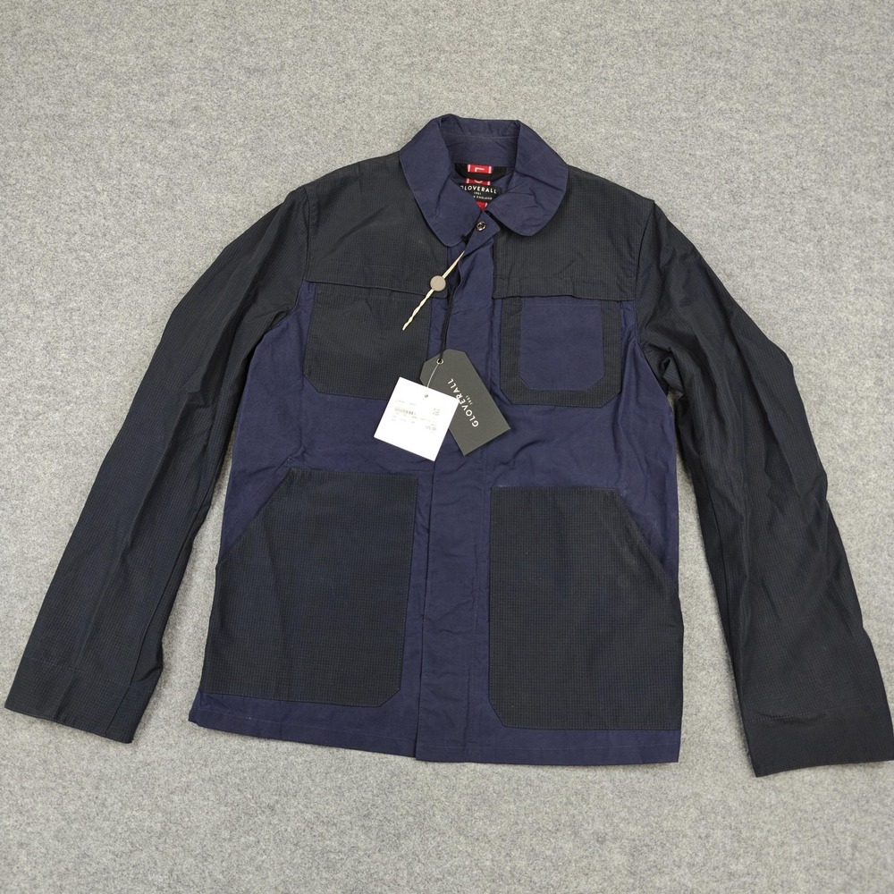 Gloverall Jacket Mens XS Blue Four Pocket Canvas Military Made In England‎